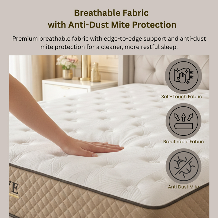 GLIVE Premium Pocket Spring Mattress 22 cm - Image 6